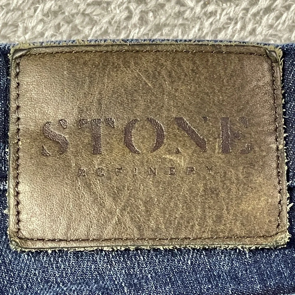 STONE Refinery The Otis Men's Slim Straight Dark Wash‎ Jeans 31x34 Pants